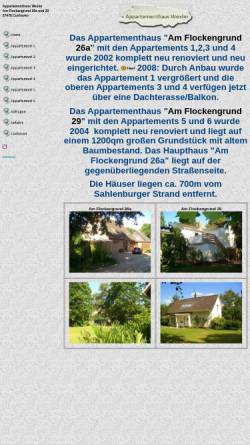 Vorschau der mobilen Webseite www.wexler.de, Appartementhaus Wexler