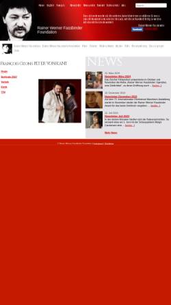 Vorschau der mobilen Webseite www.fassbinderfoundation.de, Rainer Werner Fassbinder Foundation