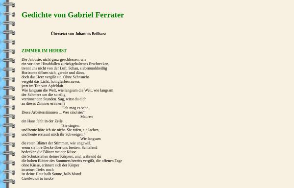 Vorschau von www.alb-neckar-schwarzwald.de, Gedichte von Gabriel Ferrater