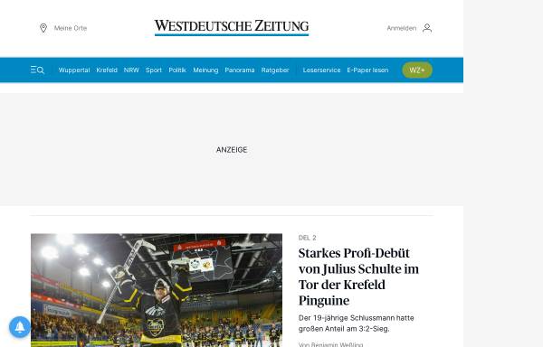 Vorschau von www.wz-newsline.de, Die ewig leuchtende Legende
