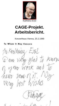 Vorschau der mobilen Webseite www.essl.at, Cage-Projekt