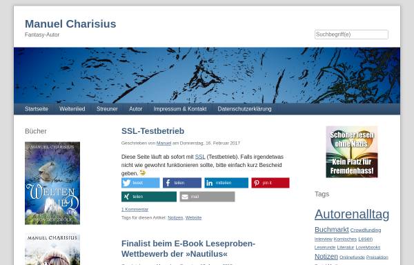 Vorschau von www.manuel-charisius.de, Manuel Charisius