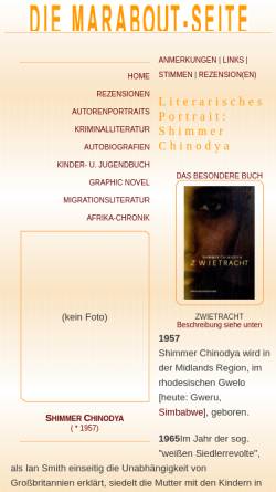 Vorschau der mobilen Webseite www.marabout.de, Shimmer Chinodya
