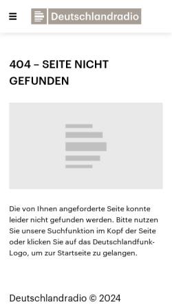 Vorschau der mobilen Webseite www.dradio.de, Futurist und Sprachmagier