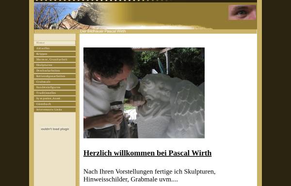 Vorschau von www.pascalwirth.de, Wirth, Pascal Bildhauer