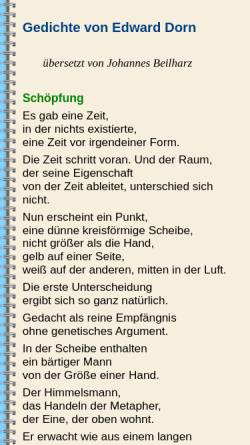 Vorschau der mobilen Webseite www.alb-neckar-schwarzwald.de, Gedichte von Edward Dorn