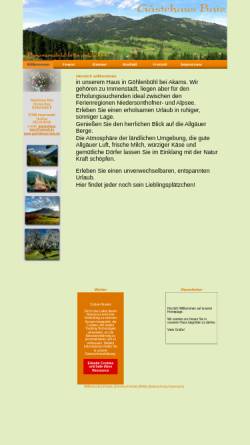 Vorschau der mobilen Webseite www.baiz-allgaeu.de, Gästehaus Baiz