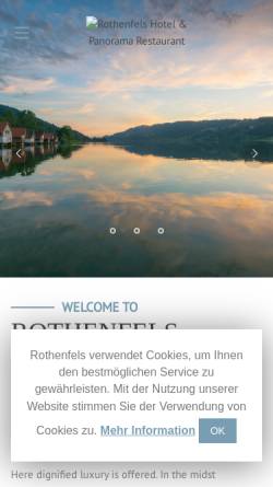Vorschau der mobilen Webseite www.hotel-rothenfels.de, Hotel Rothenfels