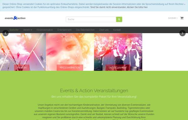 Vorschau von events-action.de, Events & Action Veranstaltungsservice