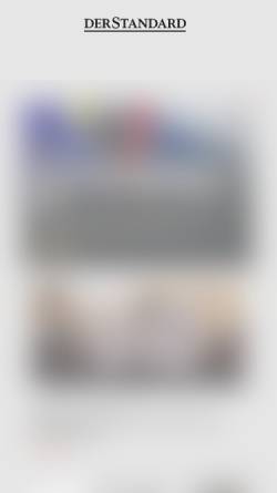 Vorschau der mobilen Webseite derstandard.at, Ein Abschied, aber kein Adieu