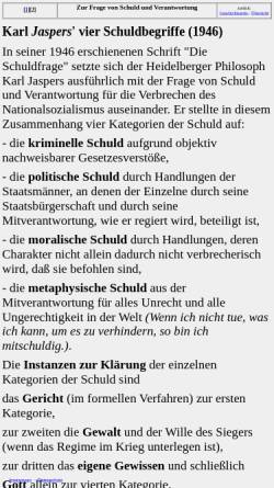Vorschau der mobilen Webseite www.zum.de, Karl Jaspers' vier Schuldbegriffe (1946)