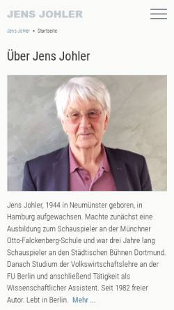Vorschau der mobilen Webseite www.jens-johler.de, Jens Johler