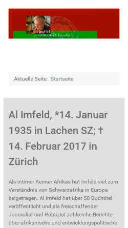 Vorschau der mobilen Webseite www.alimfeld.ch, Imfeld, Al