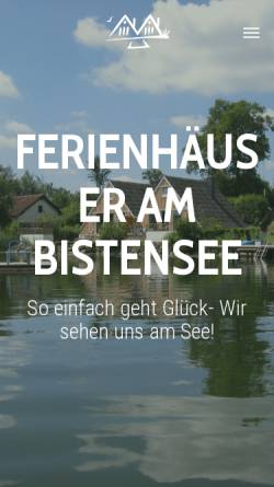 Vorschau der mobilen Webseite www.ferienhaus-wriedt.de, Ferienhäuser am Bistensee