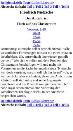 Vorschau der mobilen Webseite rz-home.de, Der Antichrist