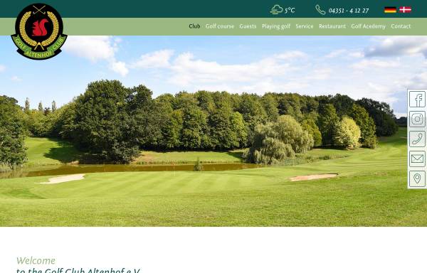 Vorschau von www.gcaltenhof.de, Golf-Club Altenhof e.V.