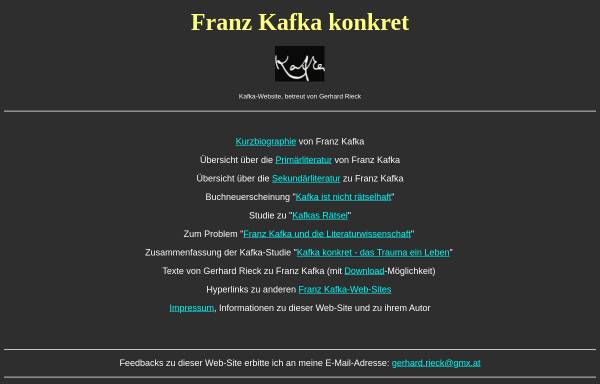 Vorschau von kafka.drnet.at, Franz Kafka konkret