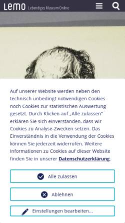 Vorschau der mobilen Webseite www.dhm.de, Alfred Kerr