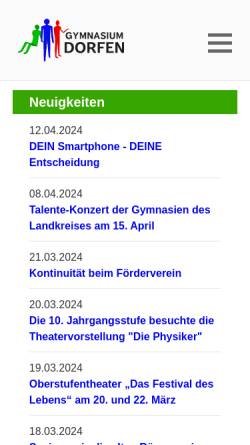 Vorschau der mobilen Webseite www.gymnasiumdorfen.de, Gymnasium Dorfen