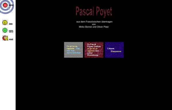 Vorschau von www.digitab.de, Pascal Poyet: Zwei Gedichte