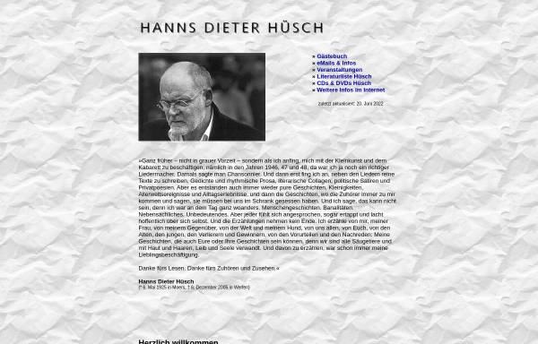 Vorschau von www.huesch.info, Hanns Dieter Hüsch