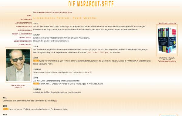 Vorschau von www.marabout.de, Nagib Machfus