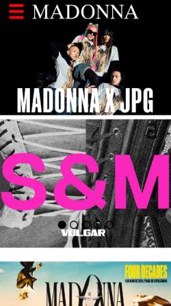 Vorschau der mobilen Webseite www.madonnamusic.de, Madonnamusic