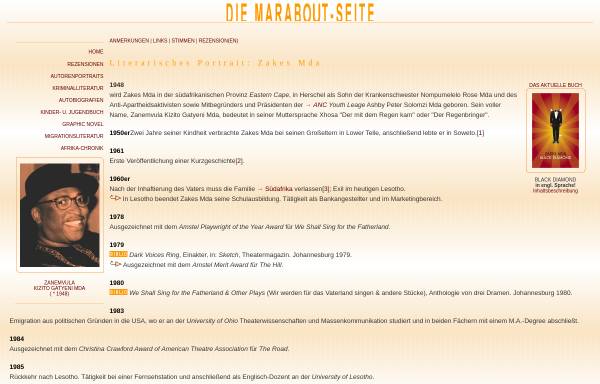 Vorschau von www.marabout.de, Zakes Mda