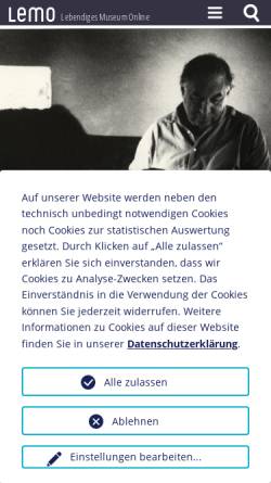 Vorschau der mobilen Webseite www.dhm.de, Ludwig Meidner (1884-1966)