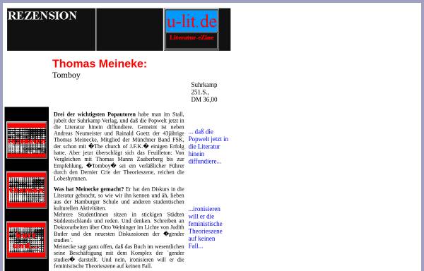 Vorschau von www.u-lit.de, T. Meinecke: Tomboy