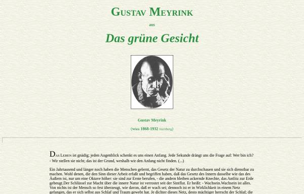 Meyrink: Das grüne Gesicht