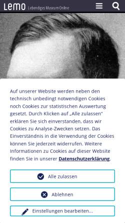 Vorschau der mobilen Webseite www.dhm.de, Arthur Moeller van den Bruck