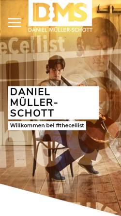 Vorschau der mobilen Webseite www.daniel-mueller-schott.com, Daniel Müller-Schott