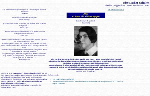 Vorschau von www.lyrik.ch, Lasker-Schüler 1: Homepage