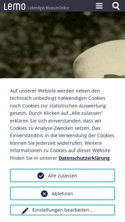 Vorschau der mobilen Webseite www.dhm.de, Biographie: Max Liebermann, 1847-1935