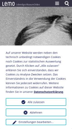 Vorschau der mobilen Webseite www.dhm.de, Deutsches Historisches Museum: Biographie Ernst Lubitsch