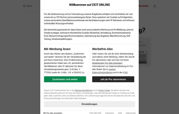 Vorschau von www.zeit.de, Hast du erfüllt, was Gott dir auftrug?