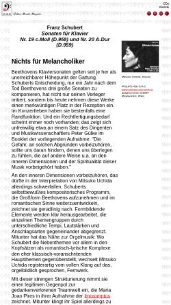 Vorschau der mobilen Webseite www.omm.de, Nichts für Melancholiker