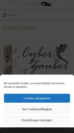 Vorschau der mobilen Webseite www.zauberfee.de, CyberZauber - Webprojekte zum Mitschreiben