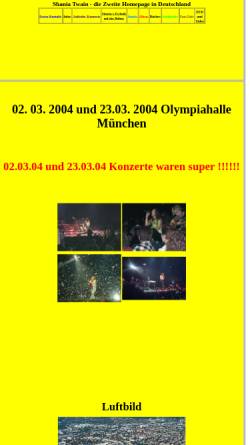 Vorschau der mobilen Webseite www.pollag.de, Shania Twain - Deutsche Fanseite