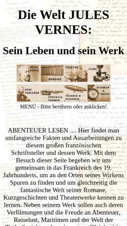 Vorschau der mobilen Webseite www.j-verne.de, Jules Verne Collection Fehrmann
