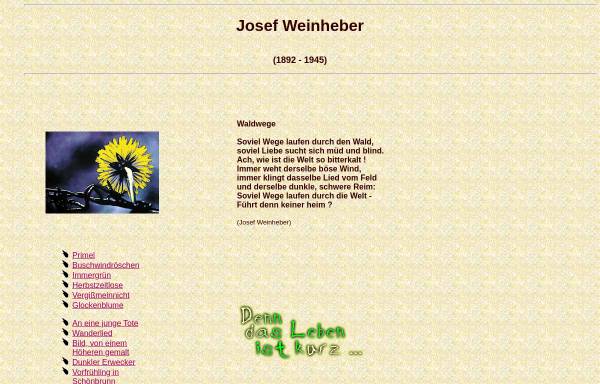 Gedichte von Josef Weinheber