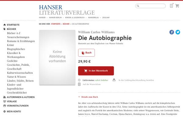 W. Williams: Die Autobiographie