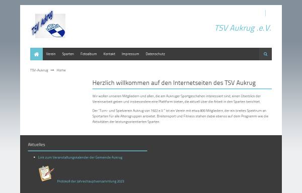 Vorschau von www.tsv-aukrug.de, TSV Aukrug - Spaß bei Sport, Spiel und Fitness