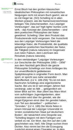 Vorschau der mobilen Webseite www.ernst-bloch.net, Eberhard Braun - Abhandlung über Schelling