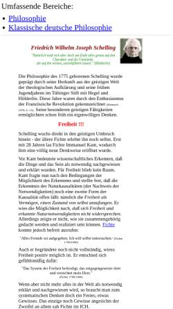 Vorschau der mobilen Webseite www.thur.de, Friedrich Wilhelm Joseph von Schelling