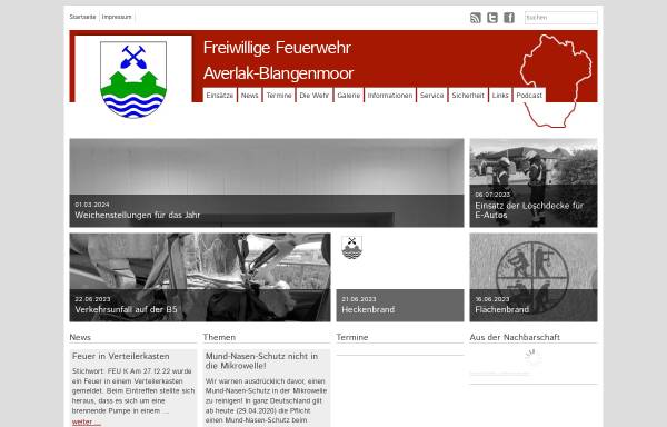 Vorschau von www.ff-averlak-blangenmoor.de, Freiwillige Feuerwehr Averlak-Blangenmoor