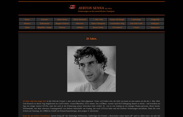 Vorschau von www.ayrtonsenna.at, Senna, Ayrton