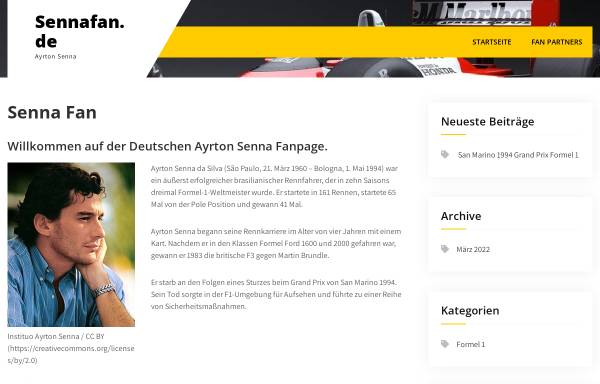 Vorschau von www.sennafan.de, Sennafan.de