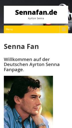 Vorschau der mobilen Webseite www.sennafan.de, Sennafan.de